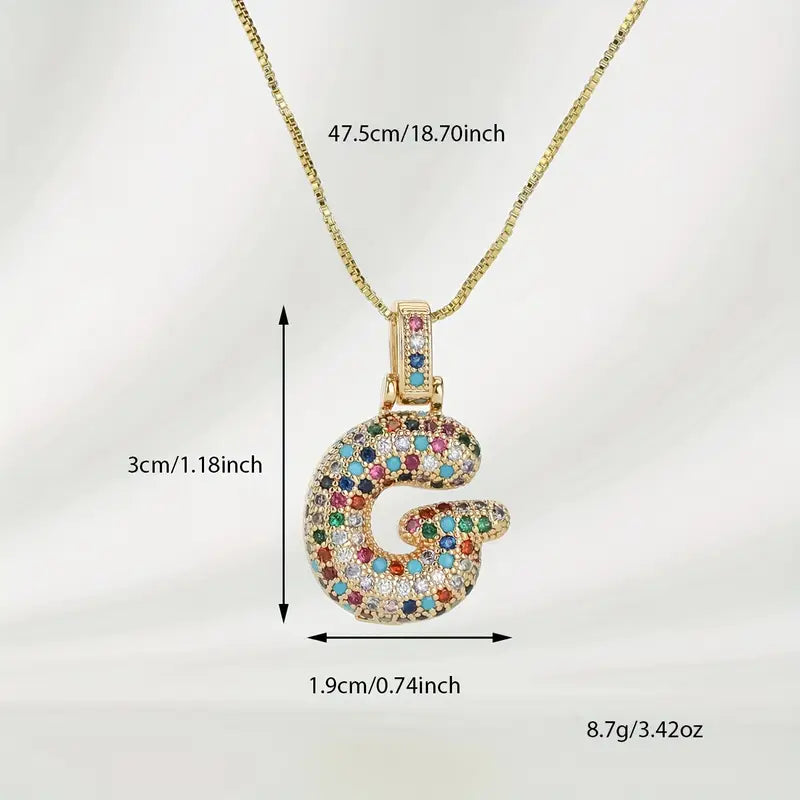 【LAST DAY 49% OFF】Bubble Letter Necklace