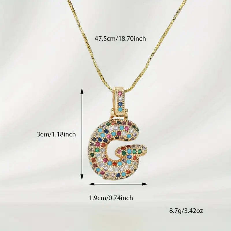 【LAST DAY 49% OFF】Bubble Letter Necklace