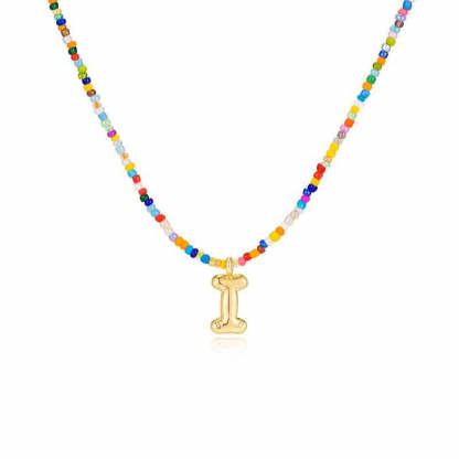 🌈 Letter Beaded Necklace for Women