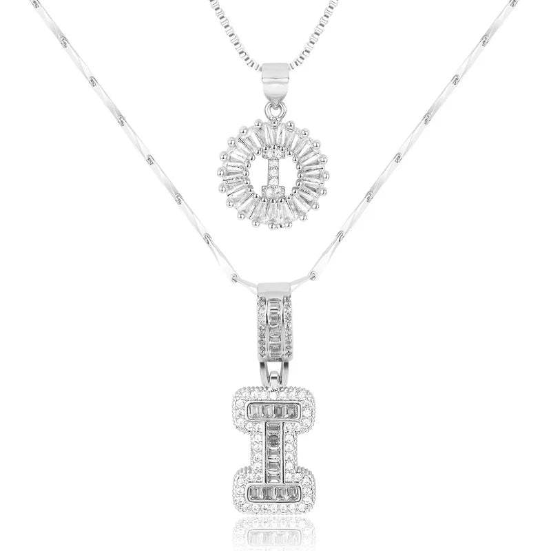 【LAST DAY 48% OFF】2 Pack - Initial Letter Pendant Necklaces