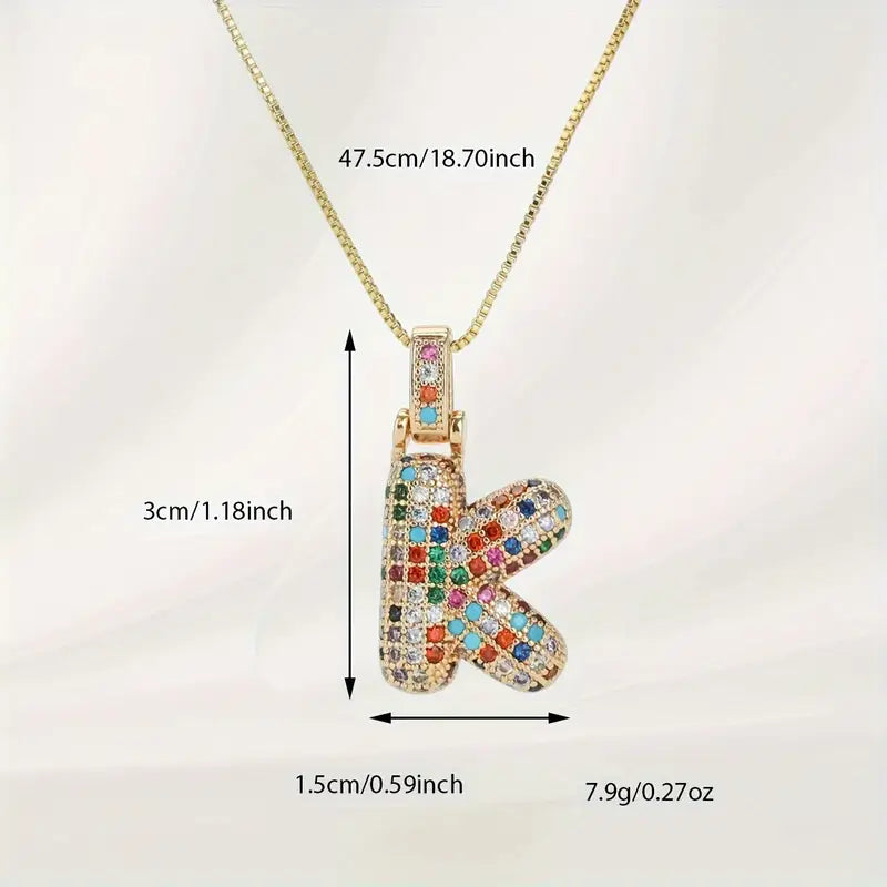 【LAST DAY 49% OFF】Bubble Letter Necklace