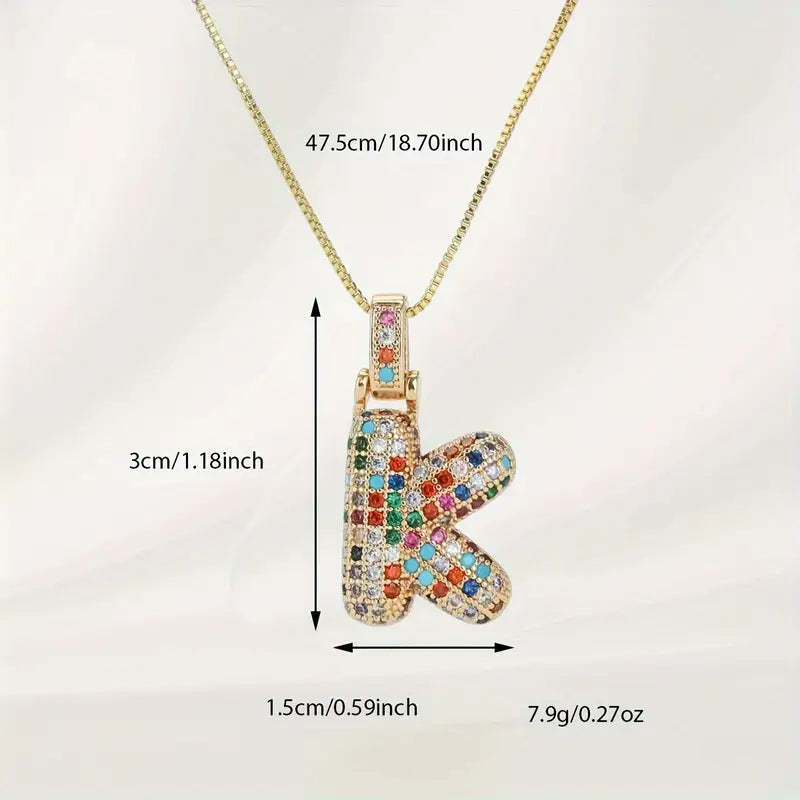 【LAST DAY 49% OFF】Bubble Letter Necklace