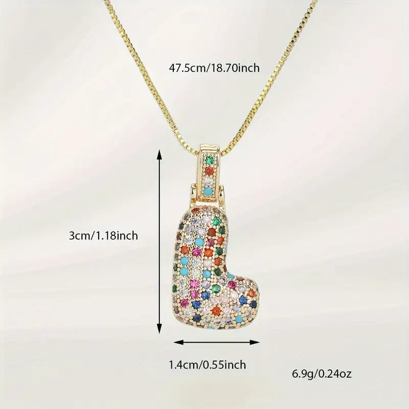 【LAST DAY 49% OFF】Bubble Letter Necklace