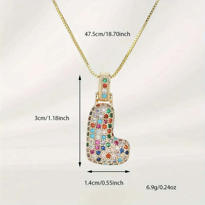 【LAST DAY 49% OFF】Bubble Letter Necklace