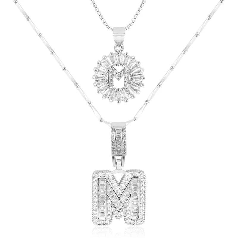 【LAST DAY 48% OFF】2 Pack - Initial Letter Pendant Necklaces