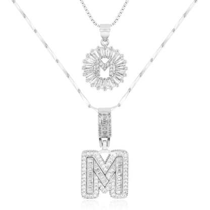 【LAST DAY 48% OFF】2 Pack - Initial Letter Pendant Necklaces
