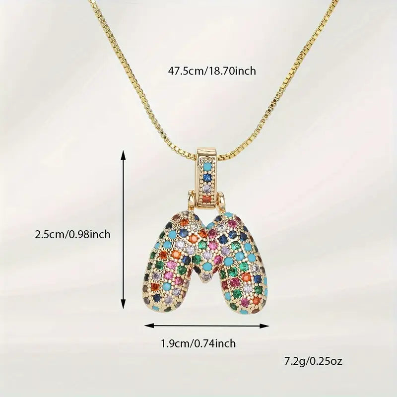 【LAST DAY 49% OFF】Bubble Letter Necklace