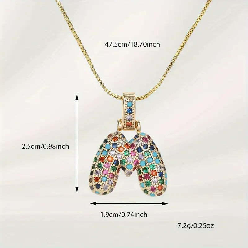 【LAST DAY 49% OFF】Bubble Letter Necklace