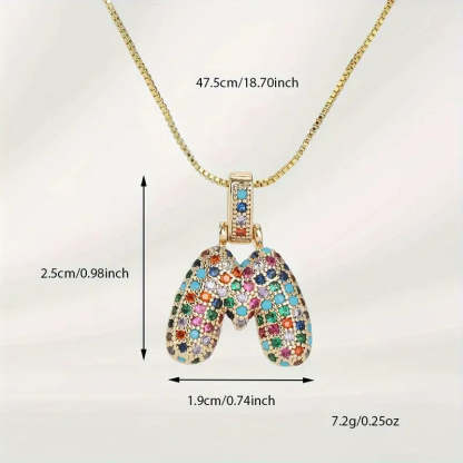 【LAST DAY 49% OFF】Bubble Letter Necklace