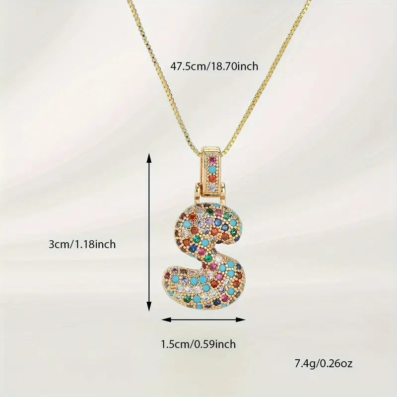 【LAST DAY 49% OFF】Bubble Letter Necklace