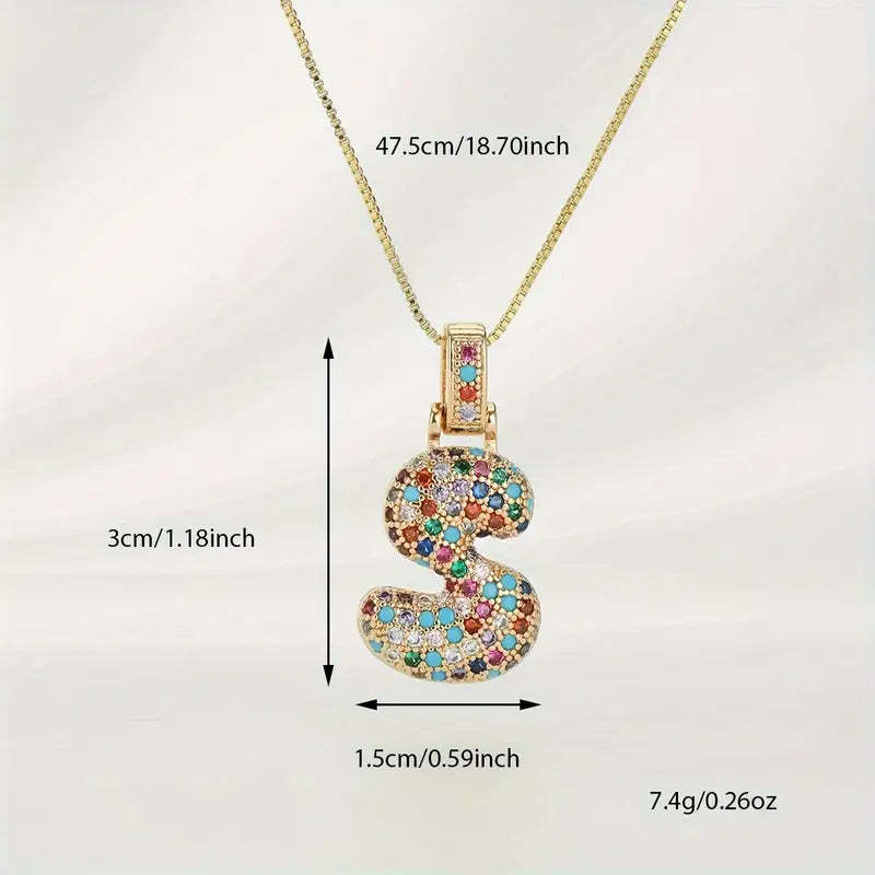 【LAST DAY 49% OFF】Bubble Letter Necklace