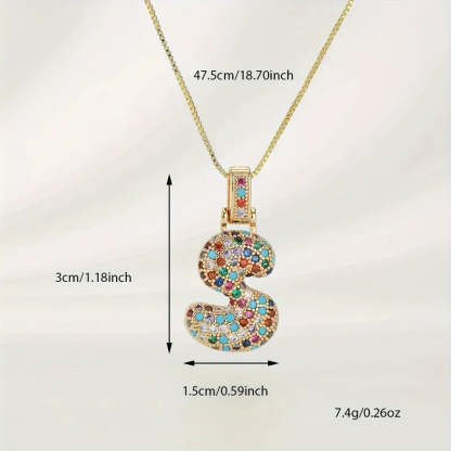 【LAST DAY 49% OFF】Bubble Letter Necklace