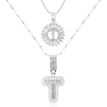 【LAST DAY 48% OFF】2 Pack - Initial Letter Pendant Necklaces