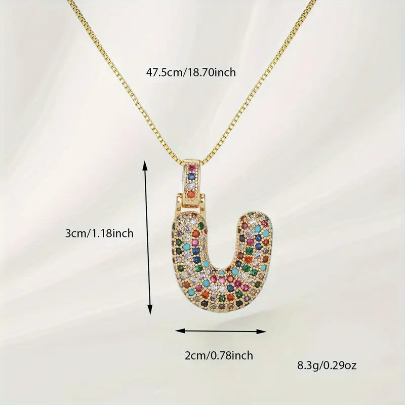 【LAST DAY 49% OFF】Bubble Letter Necklace