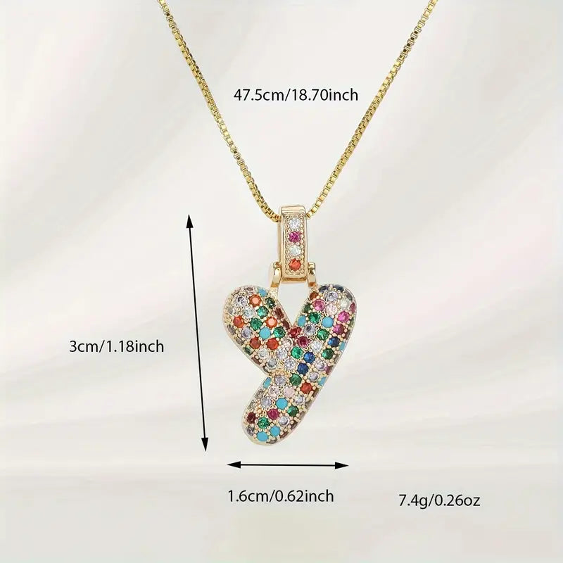 【LAST DAY 49% OFF】Bubble Letter Necklace