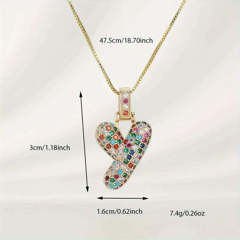 【LAST DAY 49% OFF】Bubble Letter Necklace