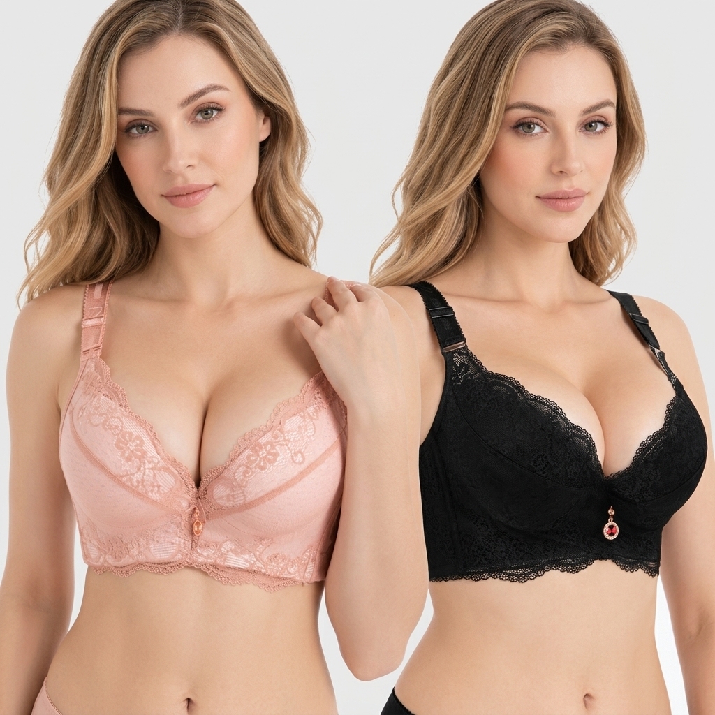 Women's Underwire Padded Push Up Lace Bras
