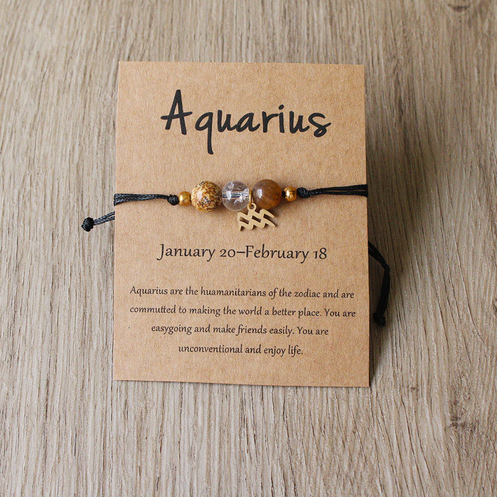 Twelve Zodiac Signs Bracelet Hand-woven
