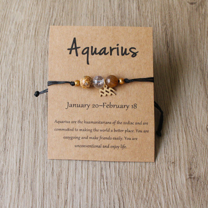 Twelve Zodiac Signs Bracelet Hand-woven
