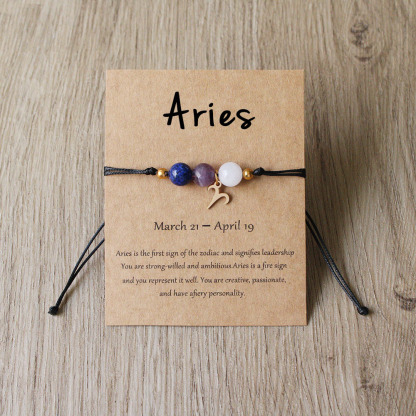 Twelve Zodiac Signs Bracelet Hand-woven