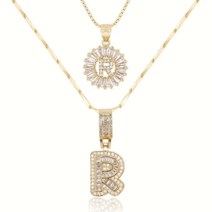 【LAST DAY 48% OFF】2 Pack - Initial Letter Pendant Necklaces