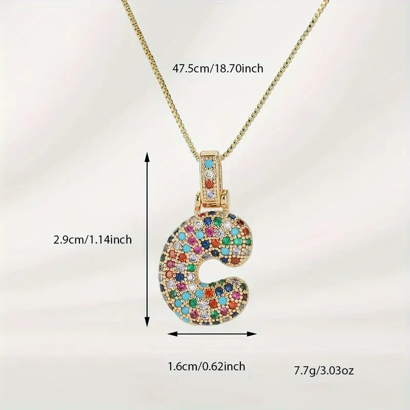 【LAST DAY 49% OFF】Bubble Letter Necklace