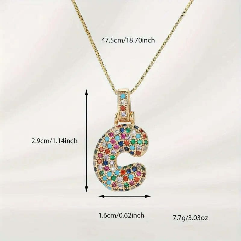 【LAST DAY 49% OFF】Bubble Letter Necklace