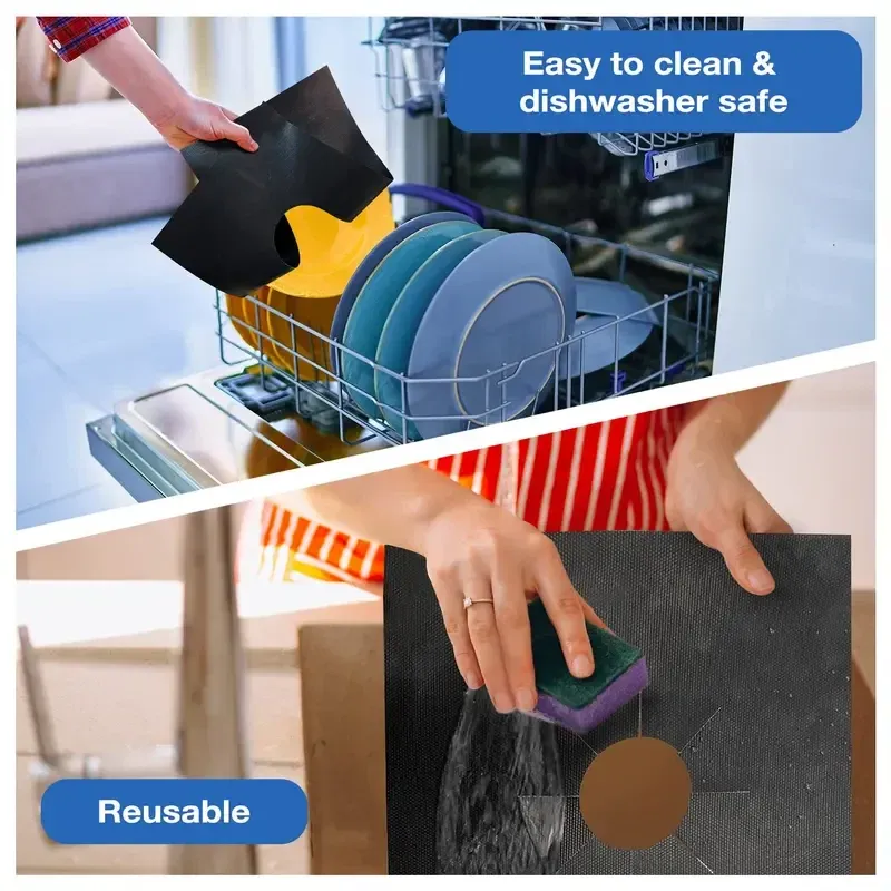 Washable reusable gas stove burner protector