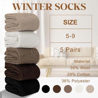 [Copy]【🔥Buy 1 Get 4 Free Only $5.99 for a pair】5 Pairs-Women's Solid Mid-calf Socks