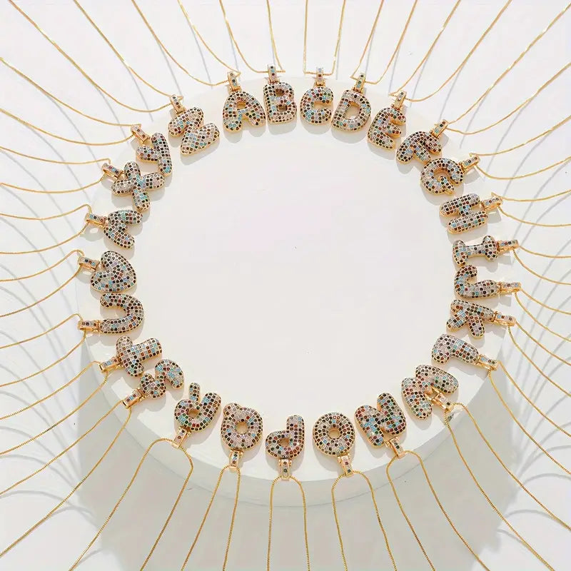 【LAST DAY 49% OFF】Bubble Letter Necklace