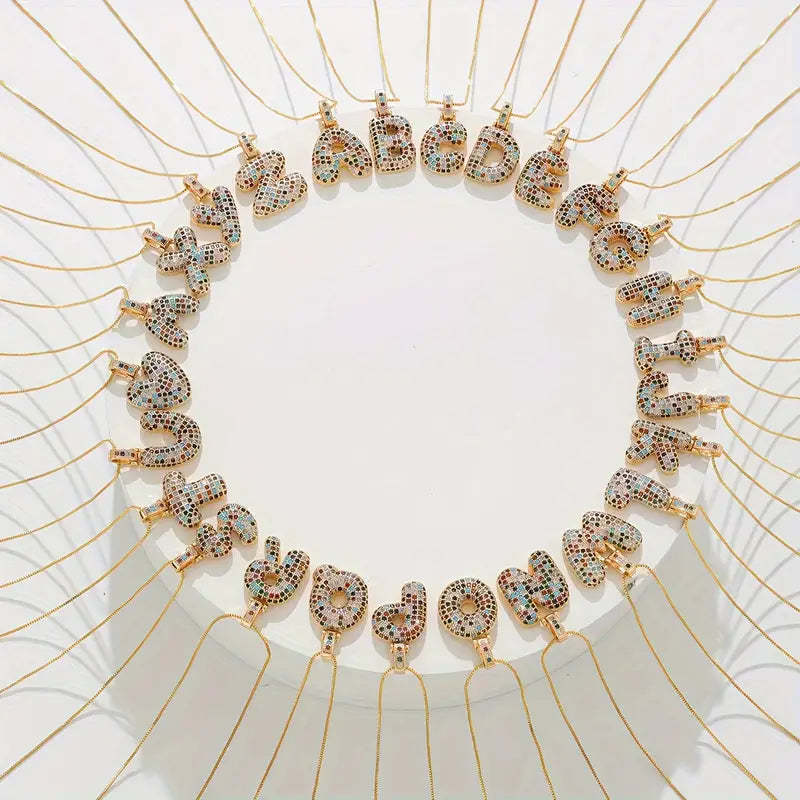 【LAST DAY 49% OFF】Bubble Letter Necklace