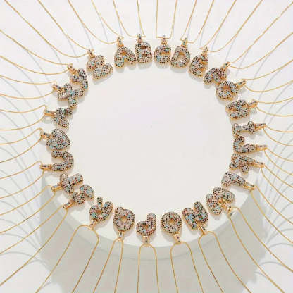 【LAST DAY 49% OFF】Bubble Letter Necklace