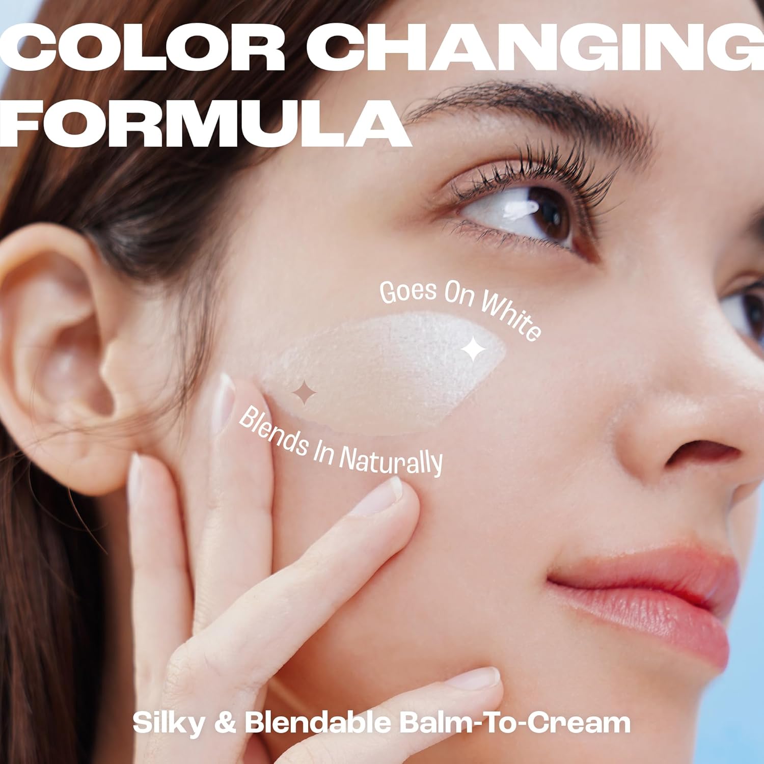 Korean Color-Changing Foundation Stick with Detachable Brush