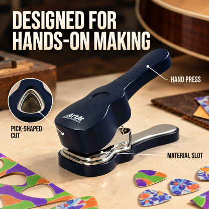 🎸DIY Guitar Pick Maker Punch Kit – Turn Cards into Custom Picks (Full Starter Set)