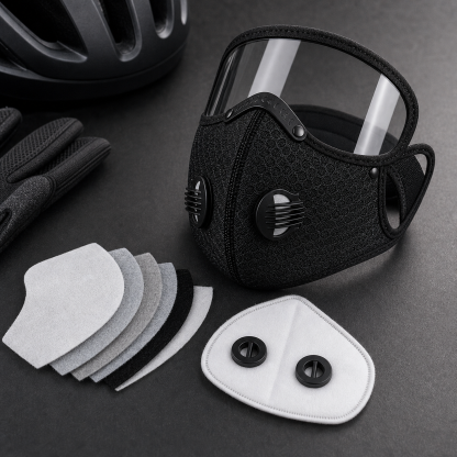 Protective Riding Face Mask With Removable Eye Shield