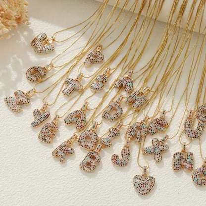 【LAST DAY 49% OFF】Bubble Letter Necklace