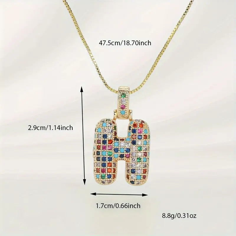 【LAST DAY 49% OFF】Bubble Letter Necklace