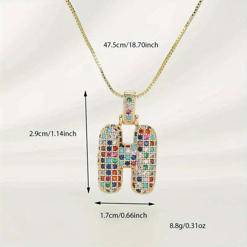 【LAST DAY 49% OFF】Bubble Letter Necklace