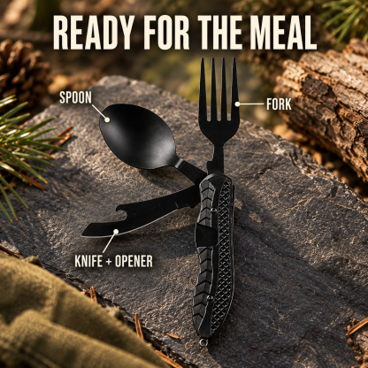 Multifunctional Folding Fork & Spoon Set