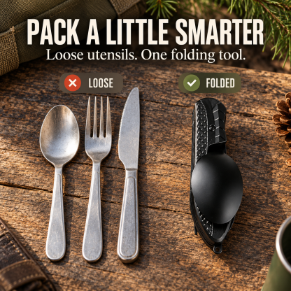 Multifunctional Folding Fork & Spoon Set