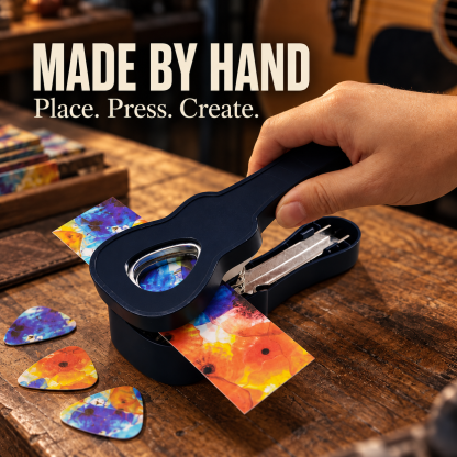 🎸DIY Guitar Pick Maker Punch Kit – Turn Cards into Custom Picks (Full Starter Set)