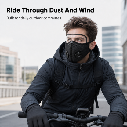 Protective Riding Face Mask With Removable Eye Shield