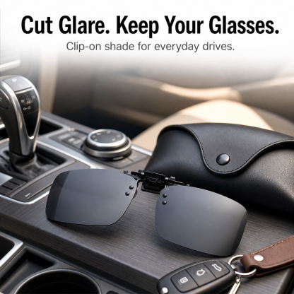 polarized clip-on sunglass lens