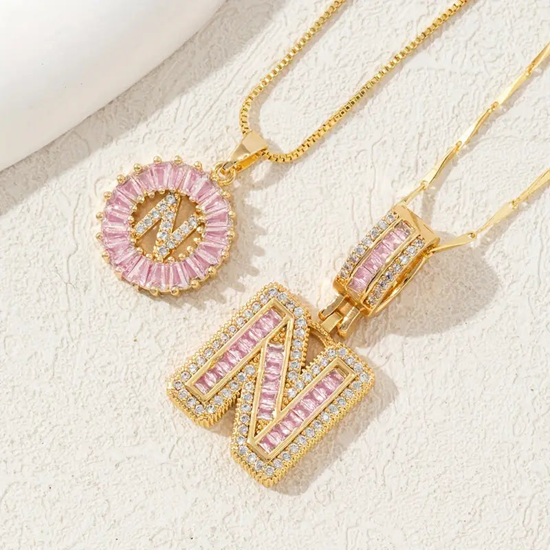 【LAST DAY 48% OFF】2 Pack - Initial Letter Pendant Necklaces