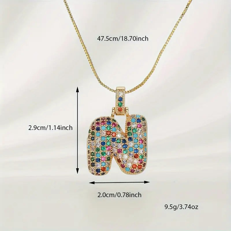 【LAST DAY 49% OFF】Bubble Letter Necklace