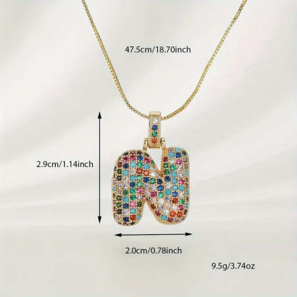 【LAST DAY 49% OFF】Bubble Letter Necklace