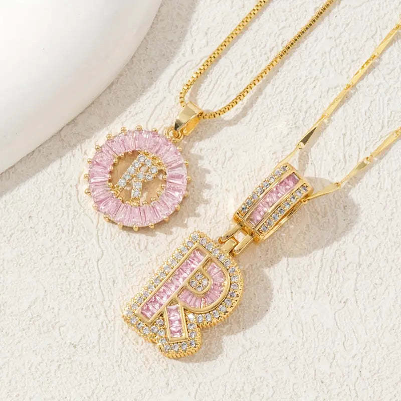 【LAST DAY 48% OFF】2 Pack - Initial Letter Pendant Necklaces