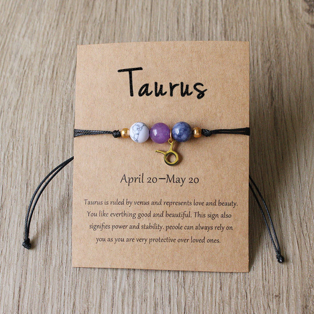 Twelve Zodiac Signs Bracelet Hand-woven