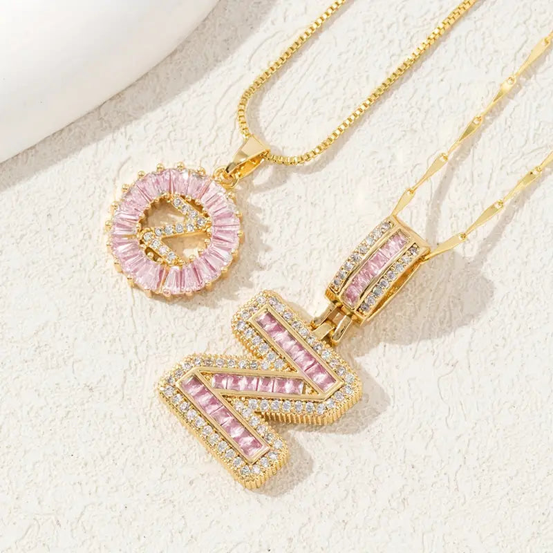 【LAST DAY 48% OFF】2 Pack - Initial Letter Pendant Necklaces