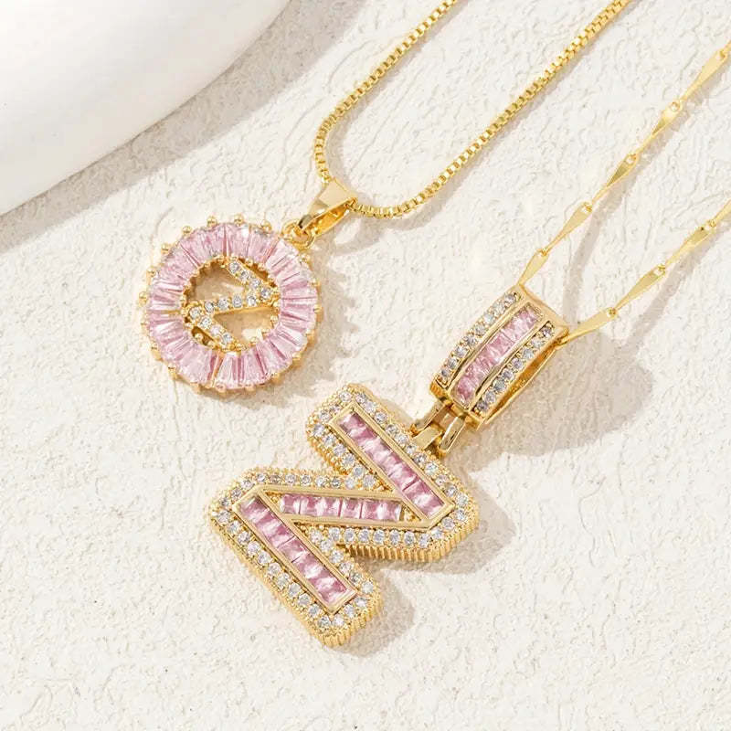 【LAST DAY 48% OFF】2 Pack - Initial Letter Pendant Necklaces